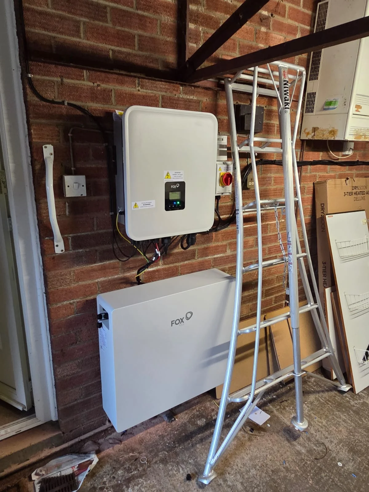 Fox ESS solar battery installation