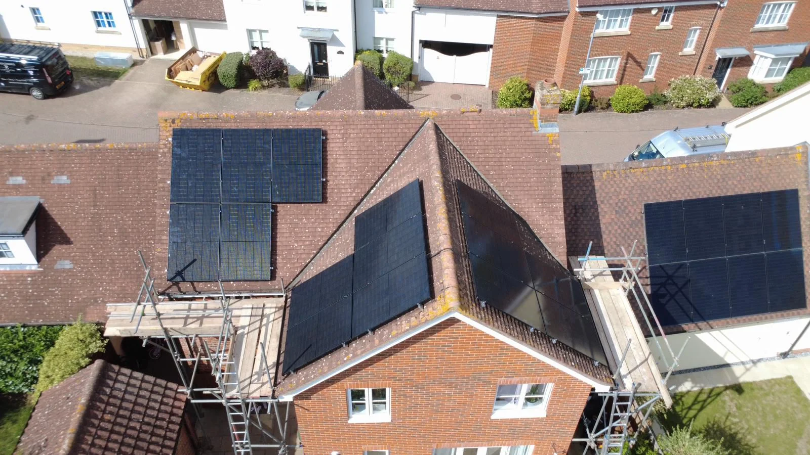 Residential solar panel installation