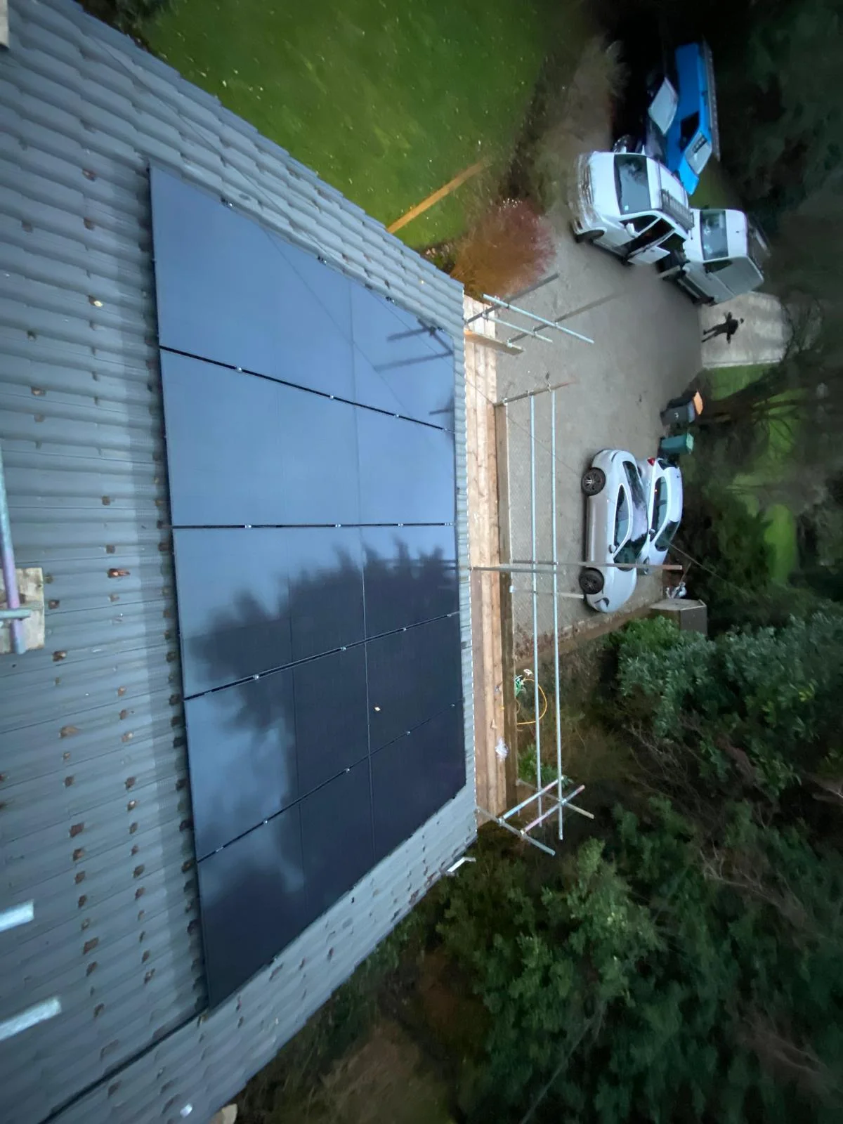 Solar panel roof installation